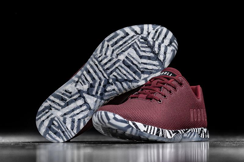 Nobull Cabernet Zebra Men's Trainers Dark / Red | USA S1390G